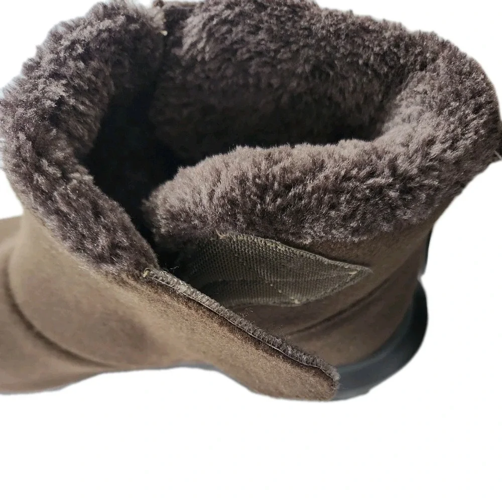 FitVille CozyCore Winter Boots Mens 8.5 WIDE Comfort Tech Orthopedic Support Oak